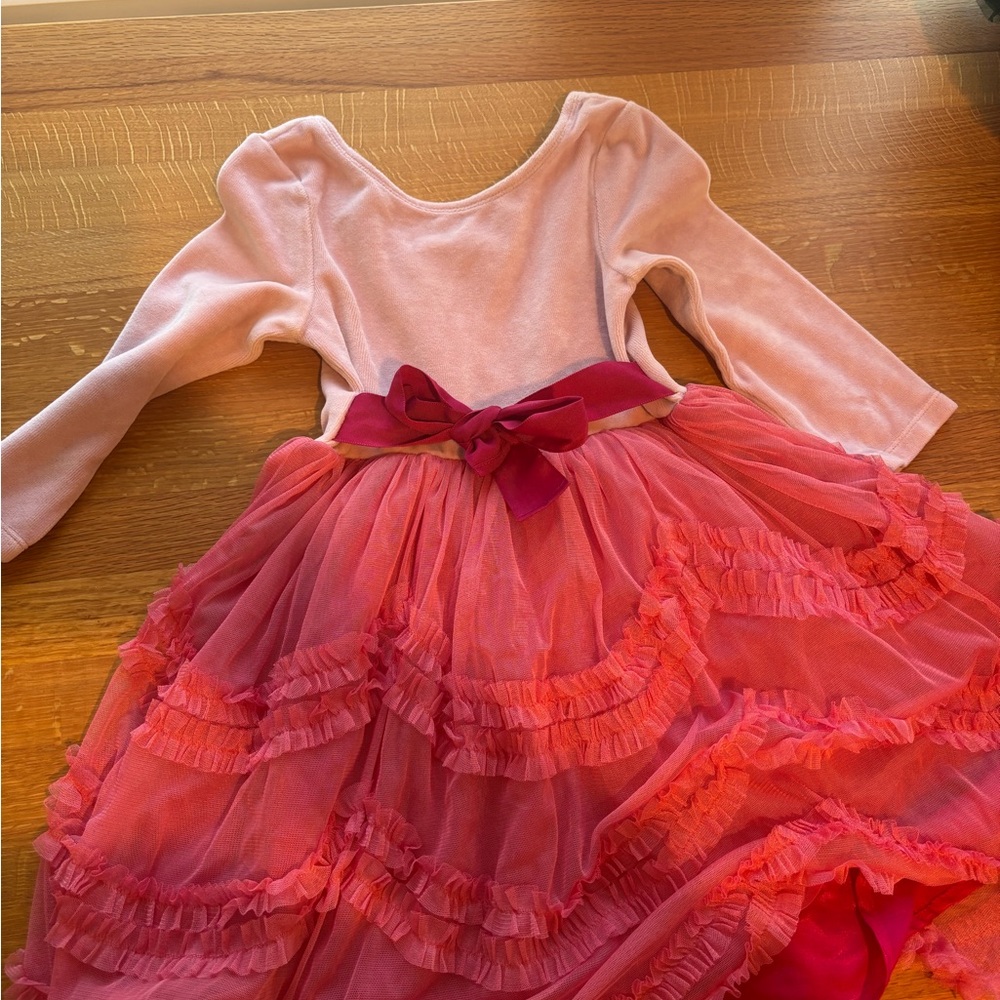 Mini Boden Pink and Red Girls Dress